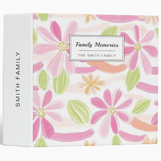 Pastel Retro Floral (2) Binder (Front/Spine)