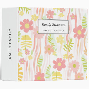 Pastel Retro Floral (3) Binder