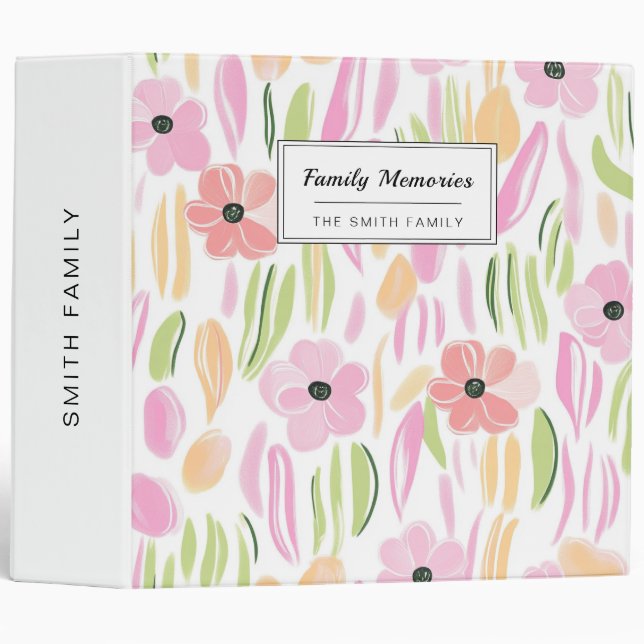 Pastel Retro Floral (5) Binder (Front/Spine)