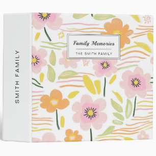 Pastel Retro Floral (7) Binder