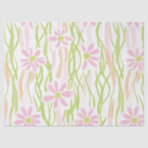 Pastel Retro Floral (8) Tissue Paper