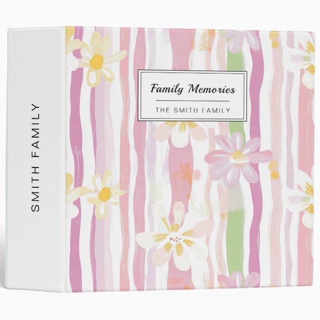 Pastel Retro Floral (9) Binder (Front/Spine)