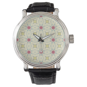 Pastel Retro Geometric Pattern Watch