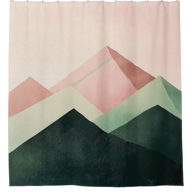 Pastel Ridge – Geometric Mountain Landscape #1 (Front)