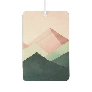 Pastel Ridge – Geometric Mountain Landscape #1 Air Freshener