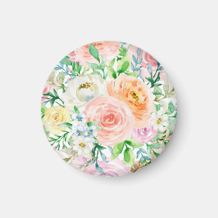 Pastel romantic garden magnet