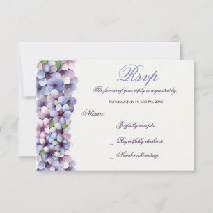 Pastel romantique et poétique Lilac Aquarelle RSVP