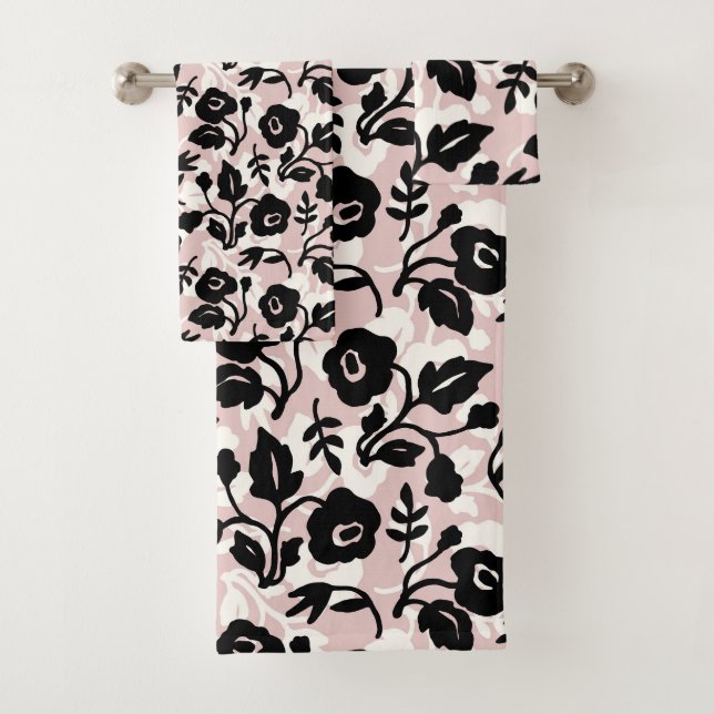 Pastel Rose Botanique Plantes Moderne Nom Floral (En situation)