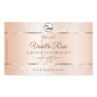 Pastel Rose Coral Produit Étiquettes Initiales Ajo