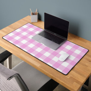 Pastel rose et blanc plaid