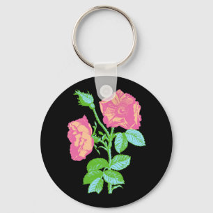 Pastel Rose Keychain