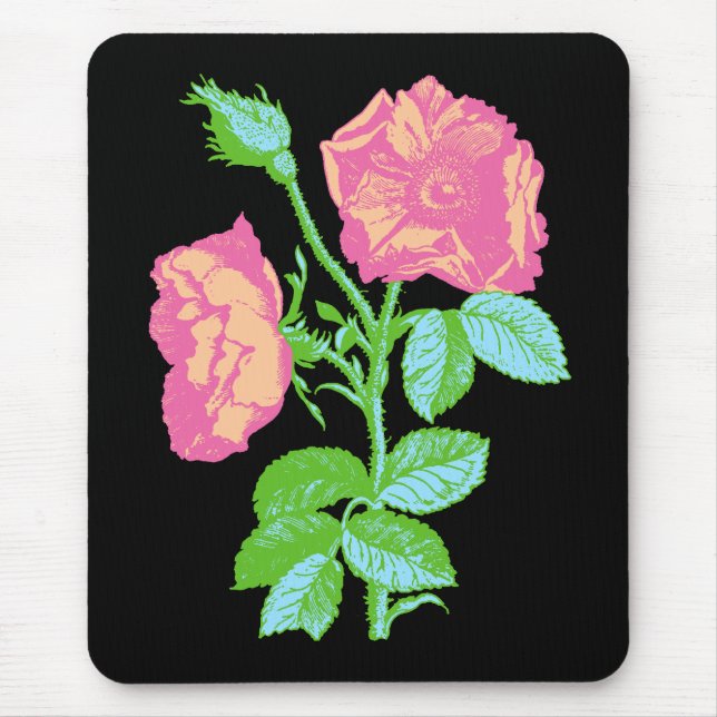 Pastel Rose Mouse Pad (Front)
