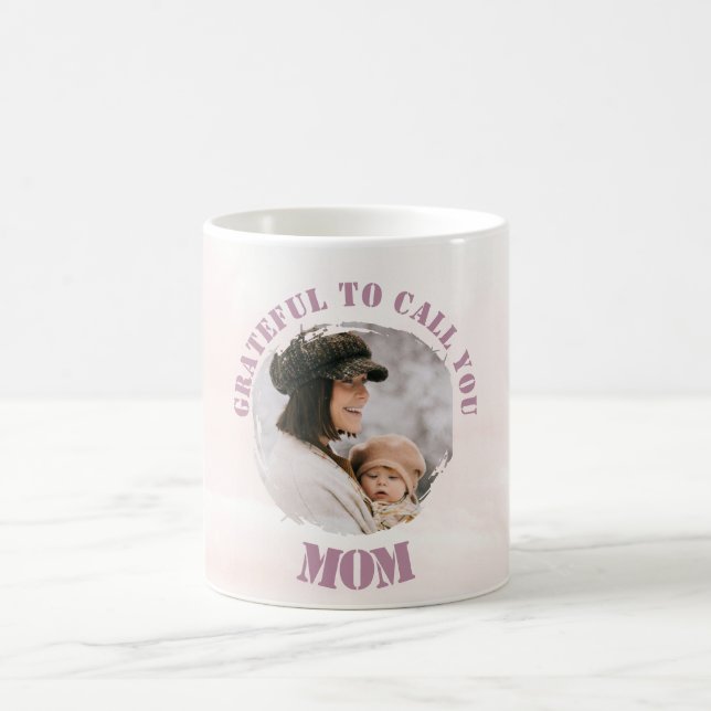 Pastel rose Mug personnalisé pour maman (Centre)