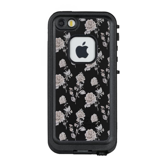 Pastel rose pattern LifeProof iPhone case (Back)