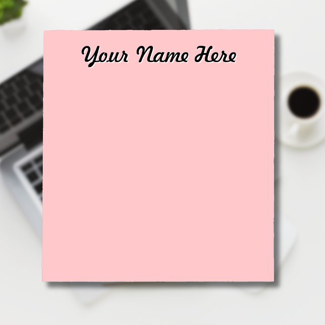 Pastel Rose Unique Personalized Teacher Gifts Notepad (Creator Uploaded)
