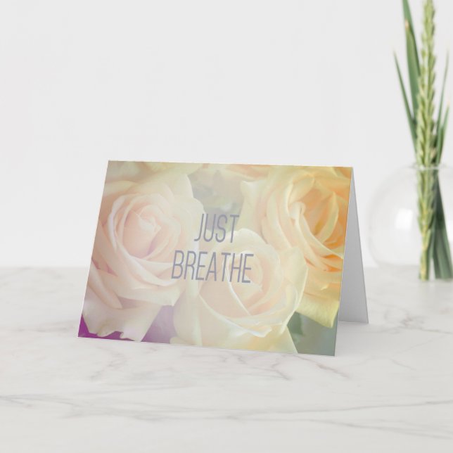 Pastel Roses | Get Well | Encouragement Card (Front)
