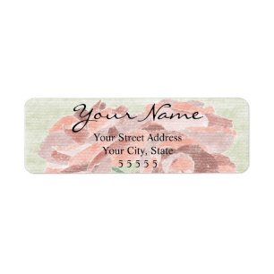Pastel Roses Return Address Labels