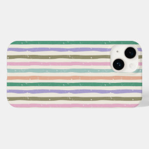 Pastel Rustic Striped Case-Mate iPhone 14 Case