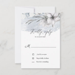 pastel rustique botanique rsvp carte mariage