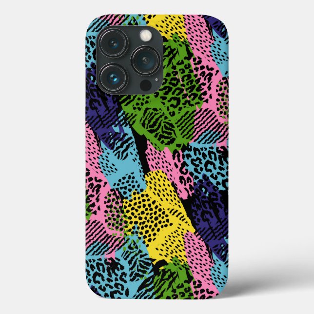Pastel Safari Animal Print Case-Mate iPhone Case (Back)