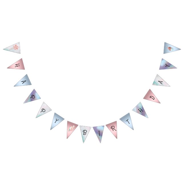 Pastel Safari Animals Personalized Birthday Party Bunting Flags (All)