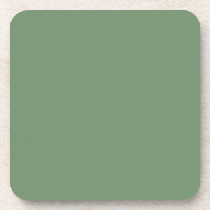 Pastel Sage  Green Cork Coaster