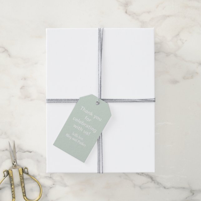 Pastel Sage Green Gift Tags (With Twine)