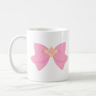 Pastel Sailor Moon Crisis Heart and Bow Coffee Mug