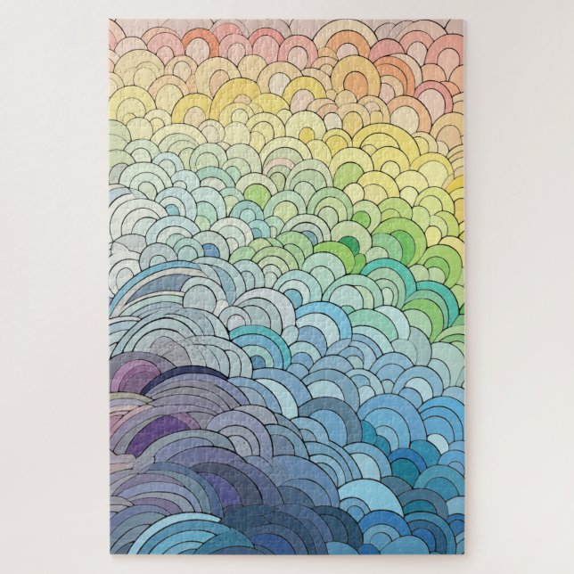 Pastel sans fin Rainbow Jigsaw Puzzle (Vertical)