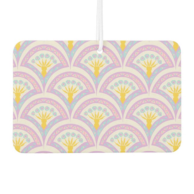 Pastel Scallop Pattern Air Freshener (Front)