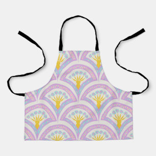 Pastel Scallop Pattern Apron