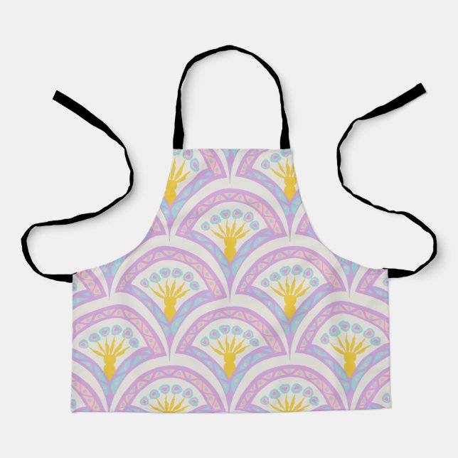 Pastel Scallop Pattern Apron (Front)