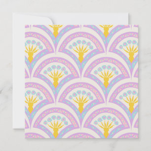 Pastel Scallop Pattern Card