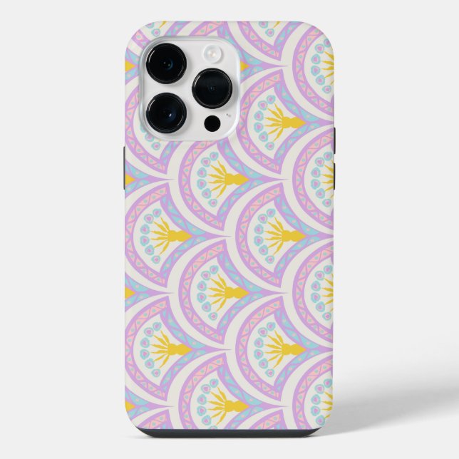 Pastel Scallop Pattern iPhone Case (Back)