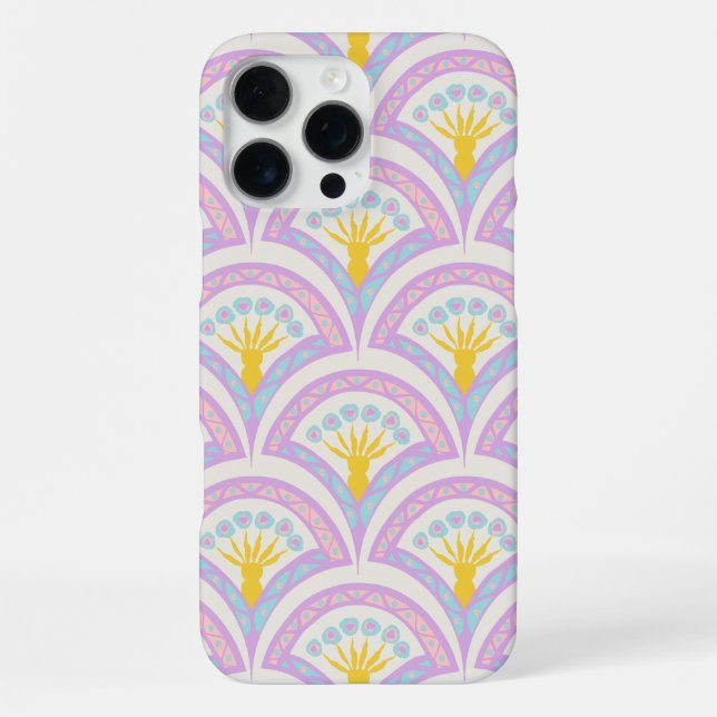 Pastel Scallop Pattern iPhone Case (Back)
