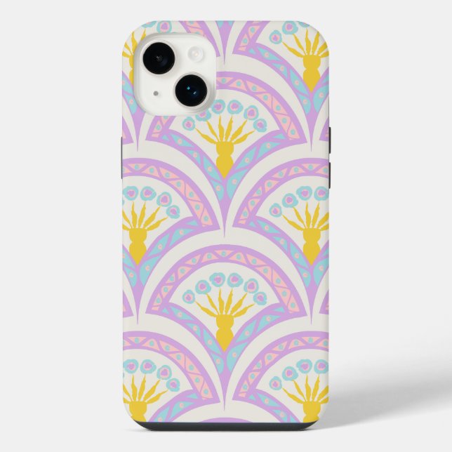 Pastel Scallop Pattern iPhone Case (Back)