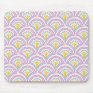 Pastel Scallop Pattern Mouse Pad