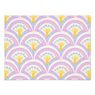 Pastel Scallop Pattern Photo Print