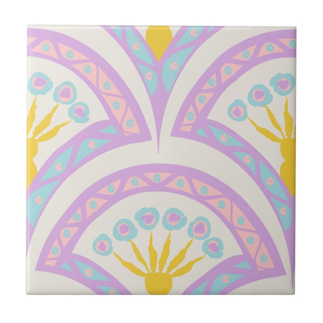 Pastel Scallop Pattern Tile (Front)