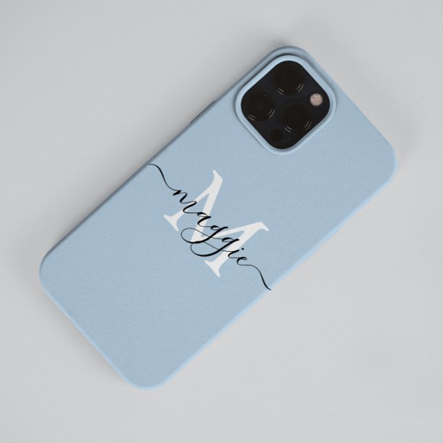 Pastel Script Monogram Case-Mate iPhone 14 Pro Max Case-Mate iPhone Case (Creator Uploaded)