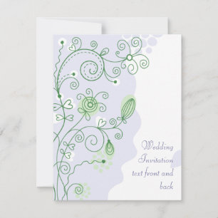 Pastel Scrolls and Swirls Invitation