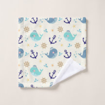 Pastel Sea Creatures – Cute Washcloth Design