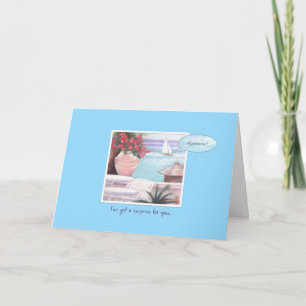 Pastel Sea & Sailboat Ayeeeee! Birthday Card