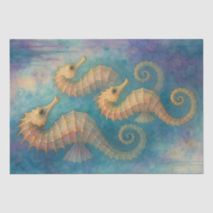 Pastel Seahorses – Coastal Nautical Fantasy Tissue Paper
