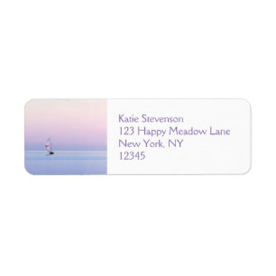 Pastel Seascape with a Sailboat