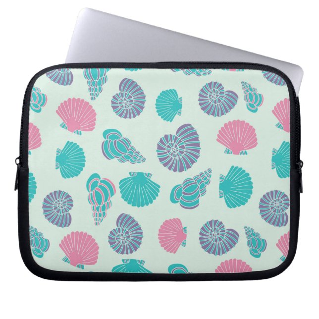 Pastel Seashell Pattern 1 Laptop Sleeve (Front)