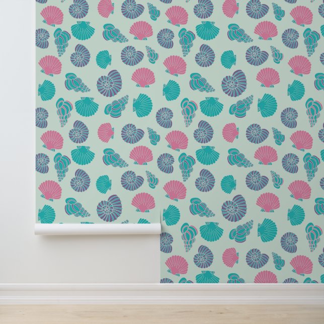 Pastel Seashell Pattern 1 Wallpaper (Application)