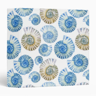 Pastel Seashell Pattern 2 Binder