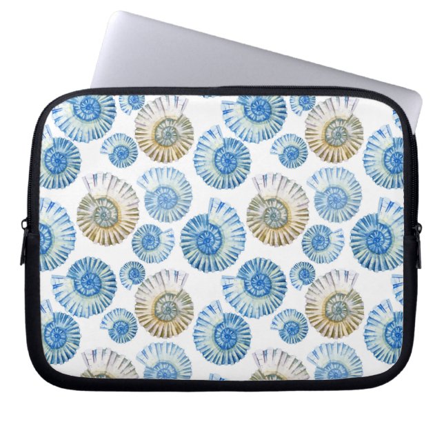Pastel Seashell Pattern 2 Laptop Sleeve (Front)