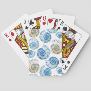 Pastel Seashell Pattern 2 Playing Cards